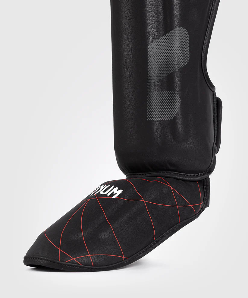 Venum Tactical XT Shinguards - Black/Fire Red photo