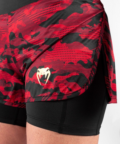 Venum Defender Hybrid Compression Shorts Black Red original