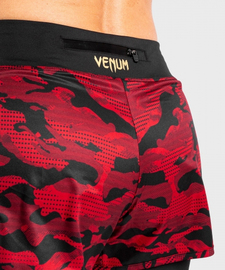 Компрессионные шорты Venum Defender Hybrid Compression Shorts Black Red, Фото № 7