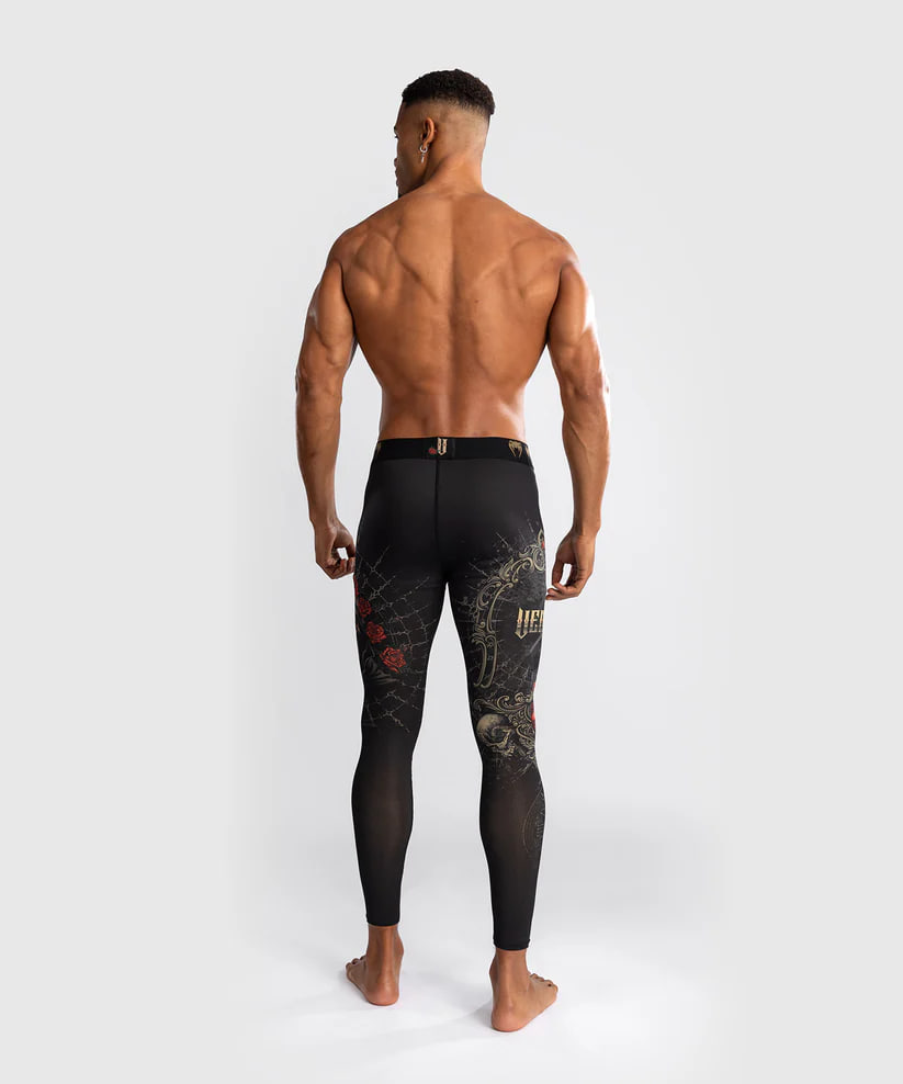 Леггинсы мужские Venum Santa Muerte 5.0 Men’s Spats Deep Black Gold цена