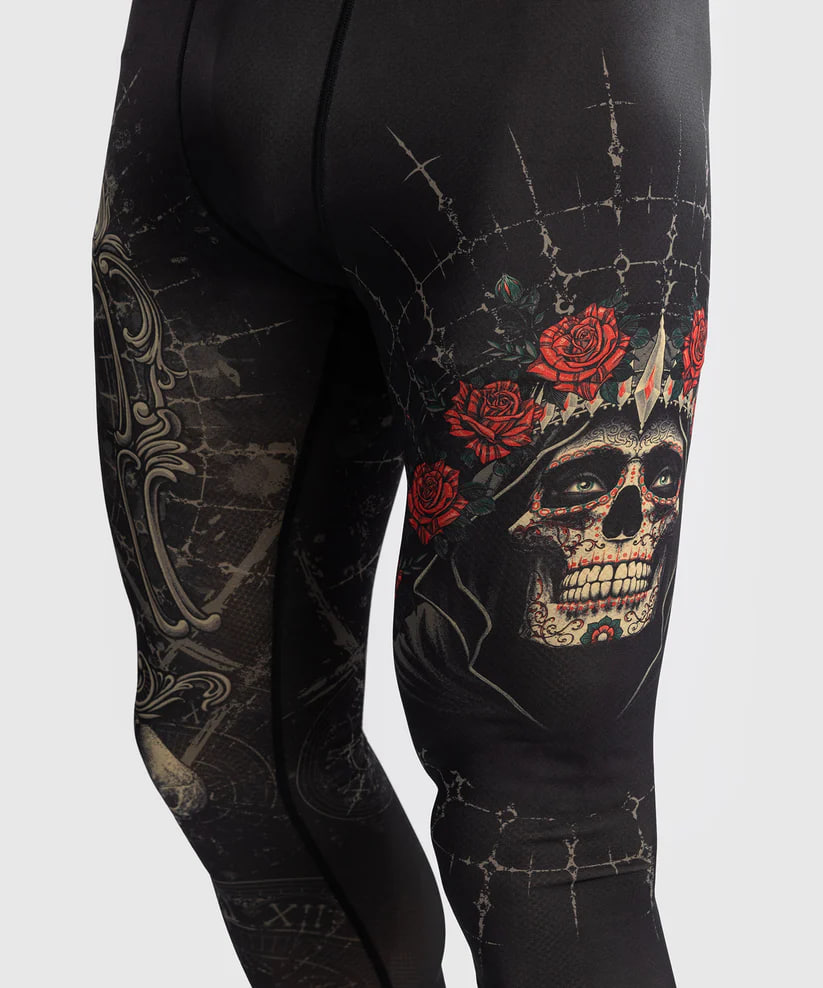 Леггинсы мужские Venum Santa Muerte 5.0 Men’s Spats Deep Black Gold где купить