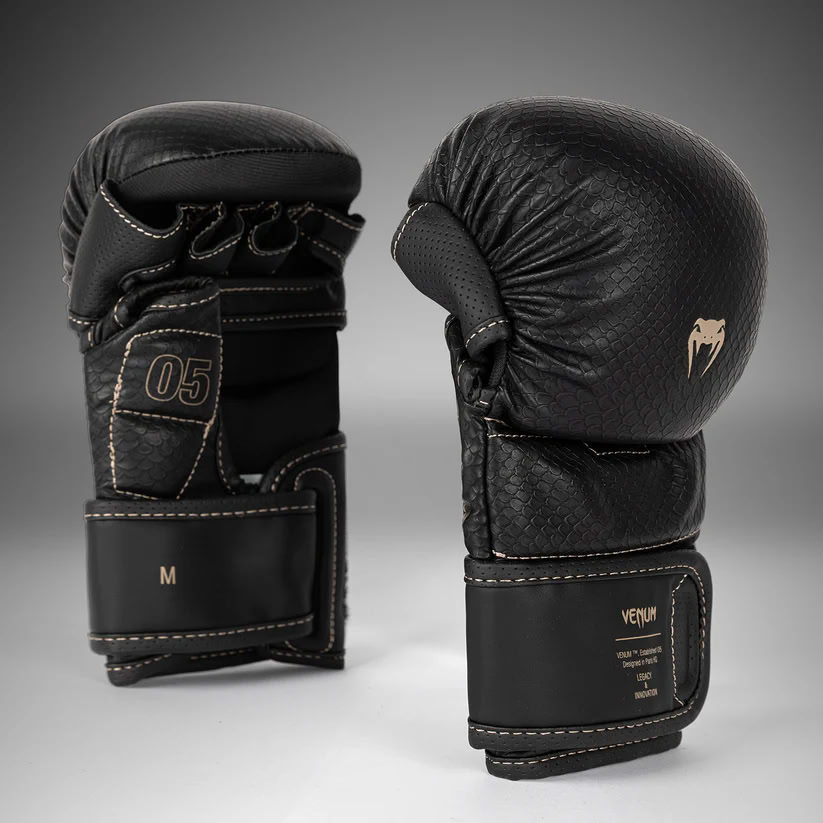 Рукавиці для ММА Venum Impact Evo Scales MMA Sparring Gloves Black