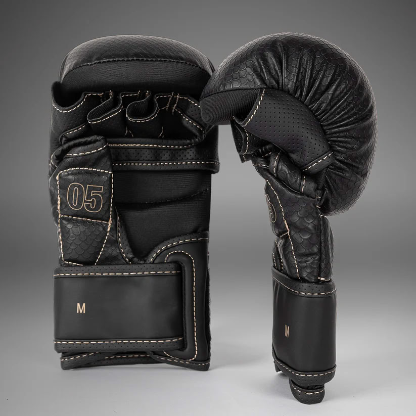 Рукавиці для ММА Venum Impact Evo Scales MMA Sparring Gloves Black купити