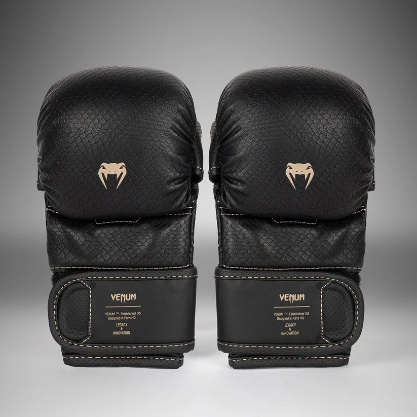 Рукавиці для ММА Venum Impact Evo Scales MMA Sparring Gloves Black ціна