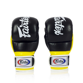 Перчатки для ММА Fairtex FGV18 Super Sparring Gloves Black Yellow