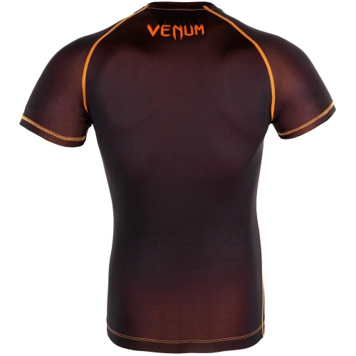 Компресійна футболка Venum Contender 3.0 Compression T-shirt Short Sleeves Black/Orange купити