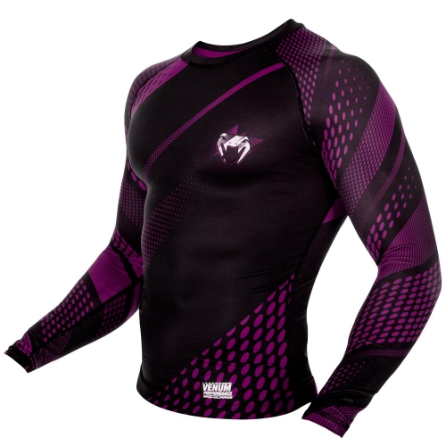 Рашгард Venum Rapid Rashguard Long Sleeve Black-Purple цена