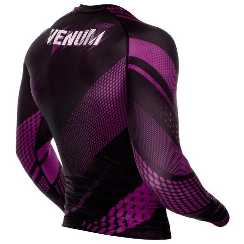 Рашгард Venum Rapid Rashguard Long Sleeve Black-Purple фото