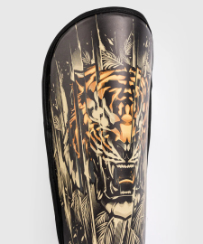 Venum Tiger Kids Shin Guards Black/Neon Orange price