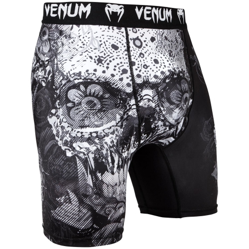 Компрессионные шорты Venum Santa Muerte 3.0 Compression Shorts Black White купить