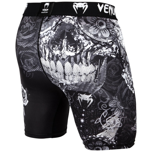 Компрессионные шорты Venum Santa Muerte 3.0 Compression Shorts Black White цена