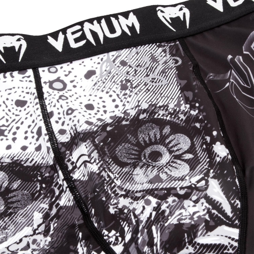 Компрессионные шорты Venum Santa Muerte 3.0 Compression Shorts Black White оригинал