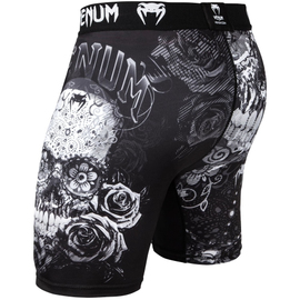 Компрессионные шорты Venum Santa Muerte 3.0 Compression Shorts Black White, Фото № 4