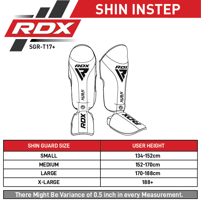 Захист гомілки RDX Shin Instep Guard Aura Plus T-17 Golden оригінал