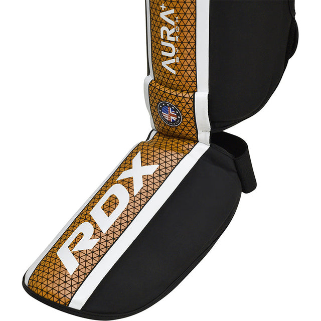 Захист гомілки RDX Shin Instep Guard Aura Plus T-17 Golden фото