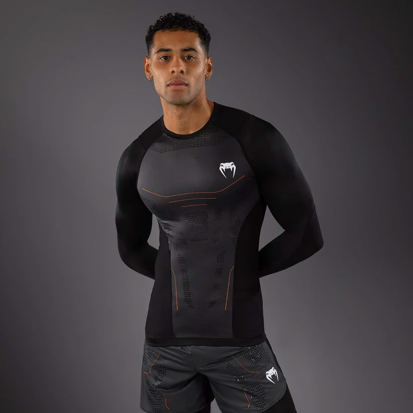 Рашгард Venum Technical 3.0 Long Sleeve Rashguard Graphite