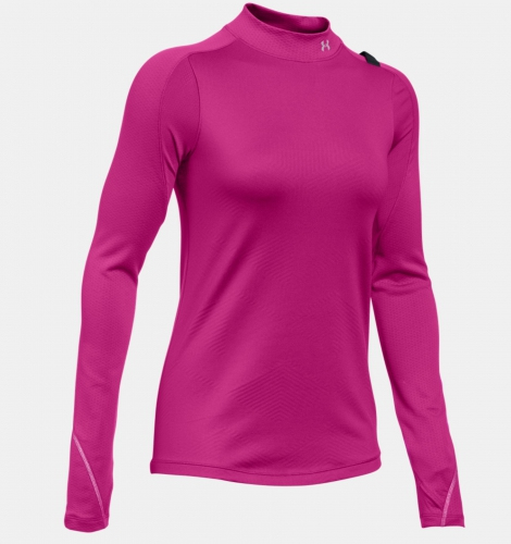 Under Armour ColdGear® Elements Mock Magenta Shock Womens Sports Jacket photo