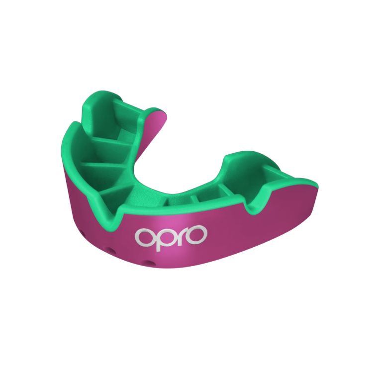 Дитяча капа Opro Self-fit GEN5 Youth Silver Pink Green