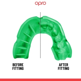 Opro Self-fit GEN5 Youth Silver Pink Green childrens mouth guard buy