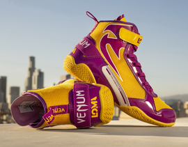 Боксерки Venum Giant Low Loma Edition Boxing Shoes Fight Day Limited Edition Yellow Purple