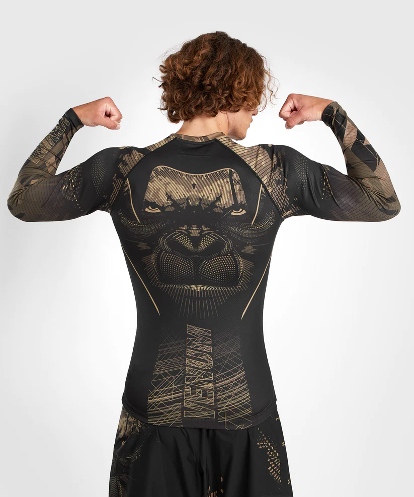 Venum Gorilla Jungle Rashguards Long Sleeve - Sand Black buy