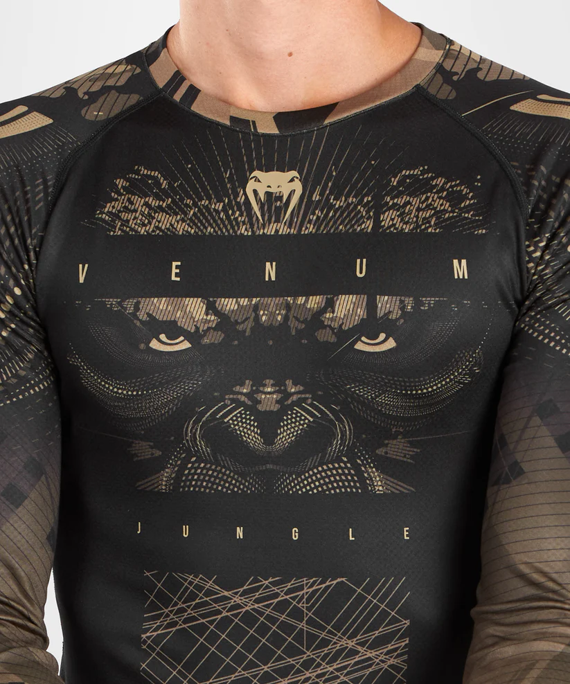 Venum Gorilla Jungle Rashguards Long Sleeve - Sand Black price