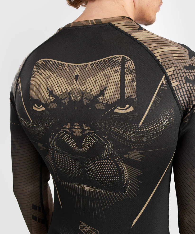 Venum Gorilla Jungle Rashguards Long Sleeve - Sand Black photo
