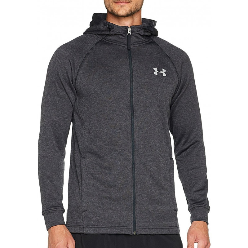 Толстовка Under Armour Tech™ Terry Fitted Full Zip Hoodie Anthracite