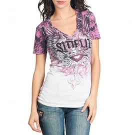 Женская футболка Sinful By Affliction Insatiable Tee