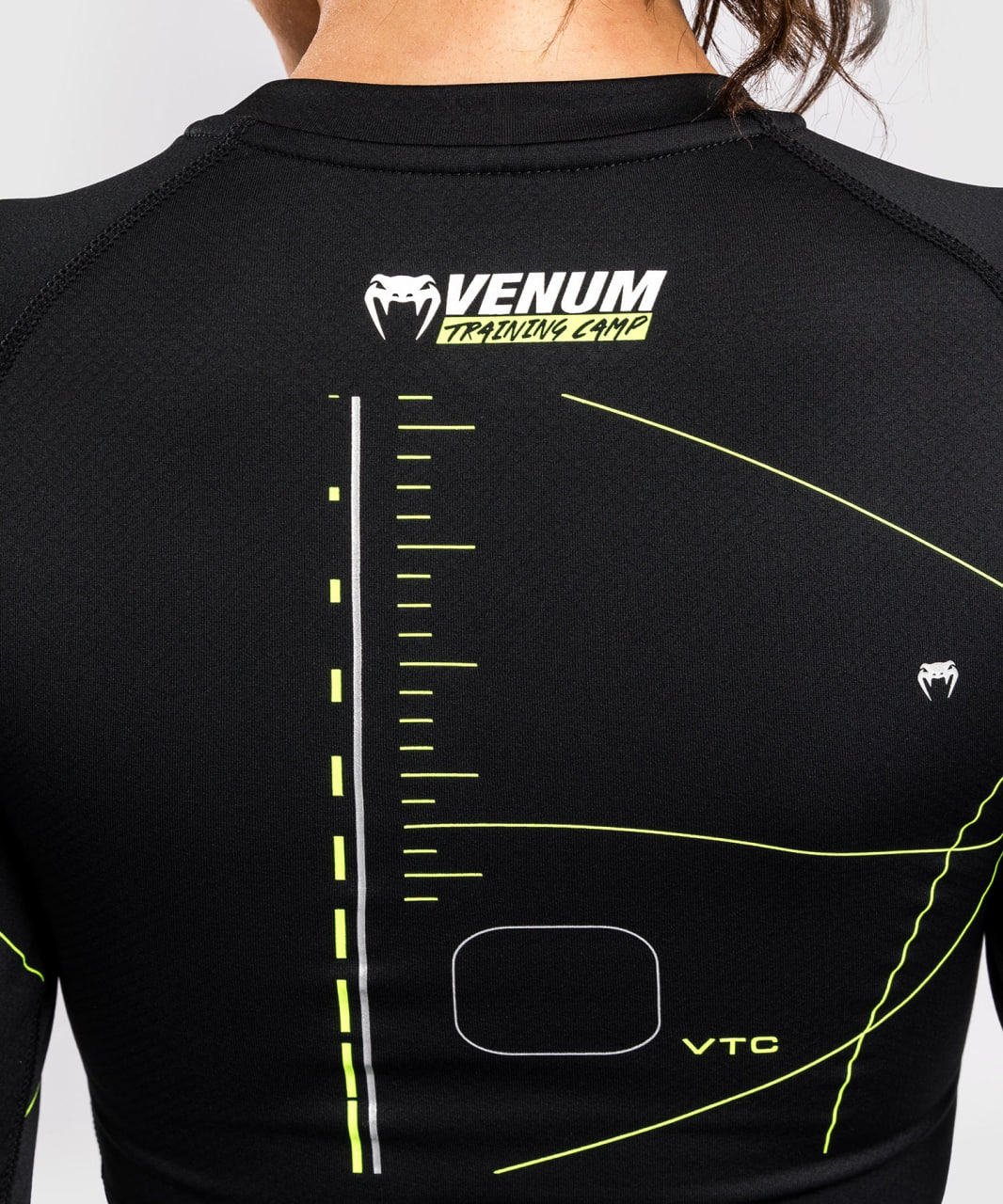 Pашгард Venum Training Camp 4.0 Long Sleeve Rashguard - Black/Neon Green розмір