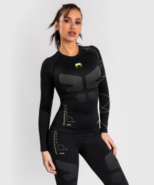 Venum Training Camp 4.0 Long Sleeve Rashguard - Black/Neon Green buy