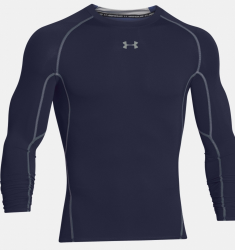 Компресійна футболка Under Armour HeatGear Compression Long Sleeve Midnight Navy фото