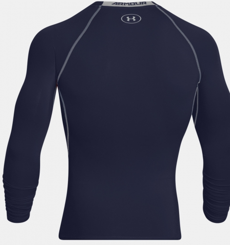 Компресійна футболка Under Armour HeatGear Compression Long Sleeve Midnight Navy оригінал