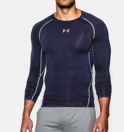 Компрессионная футболка Under Armour HeatGear Compression Long Sleeve Midnight Navy