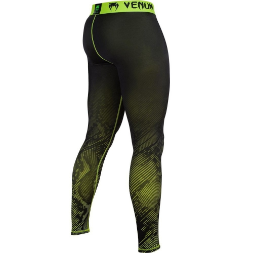 Компрессионные штаны Venum Fusion Compression Spats Black Yellow фото