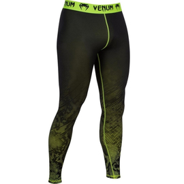 Компрессионные штаны Venum Fusion Compression Spats Black Yellow, Фото № 3