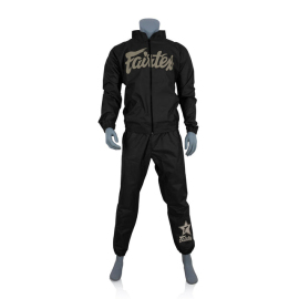 Sauna suit Fairtex VS3 Vinyl Sweat Suit Black Brown