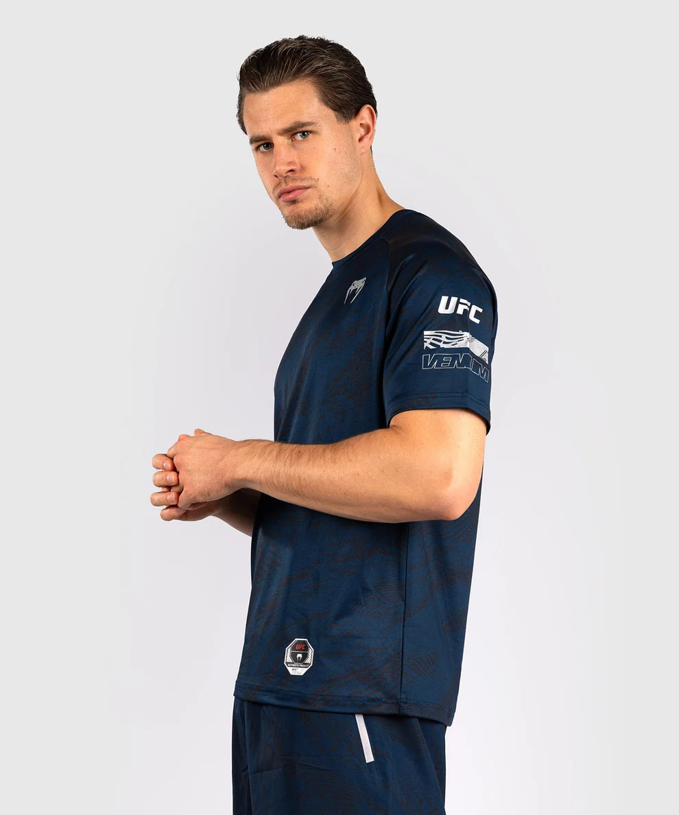 Футболка UFC Venum FIGHT WEEK 4.0 Mens Dry-Tech T-Shirt Blue купити