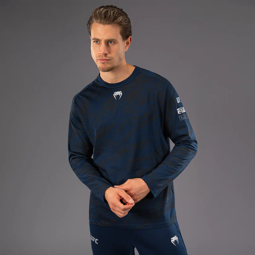 Футболка UFC Venum FIGHT WEEK 4.0 Mens Dry-Tech T-Shirt Blue купить