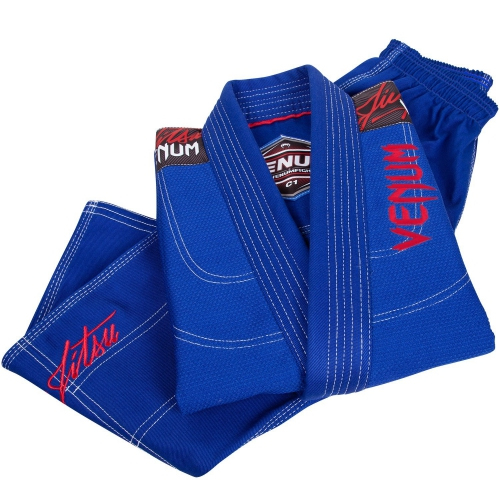 Детское кимоно для джиу-джитсу Venum Challenger 2.0 Kids BJJ GI Blue фото