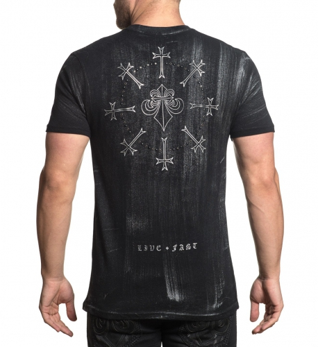 Футболка Affliction Circle of Souls T-Shirt Black купити