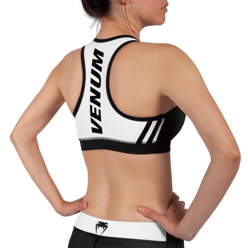 Спортивный топ Venum Power 2.0 Sport Bra Black White ціна