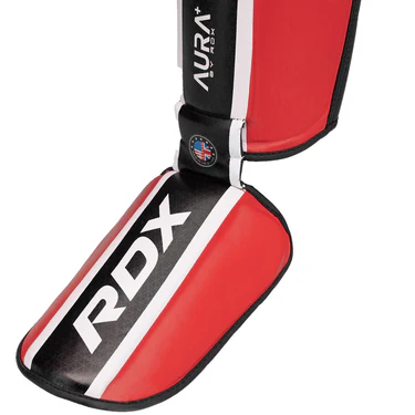 Захист гомілки  RDX SHIN INSTEP AURA PLUS T-17 Red\Black фото