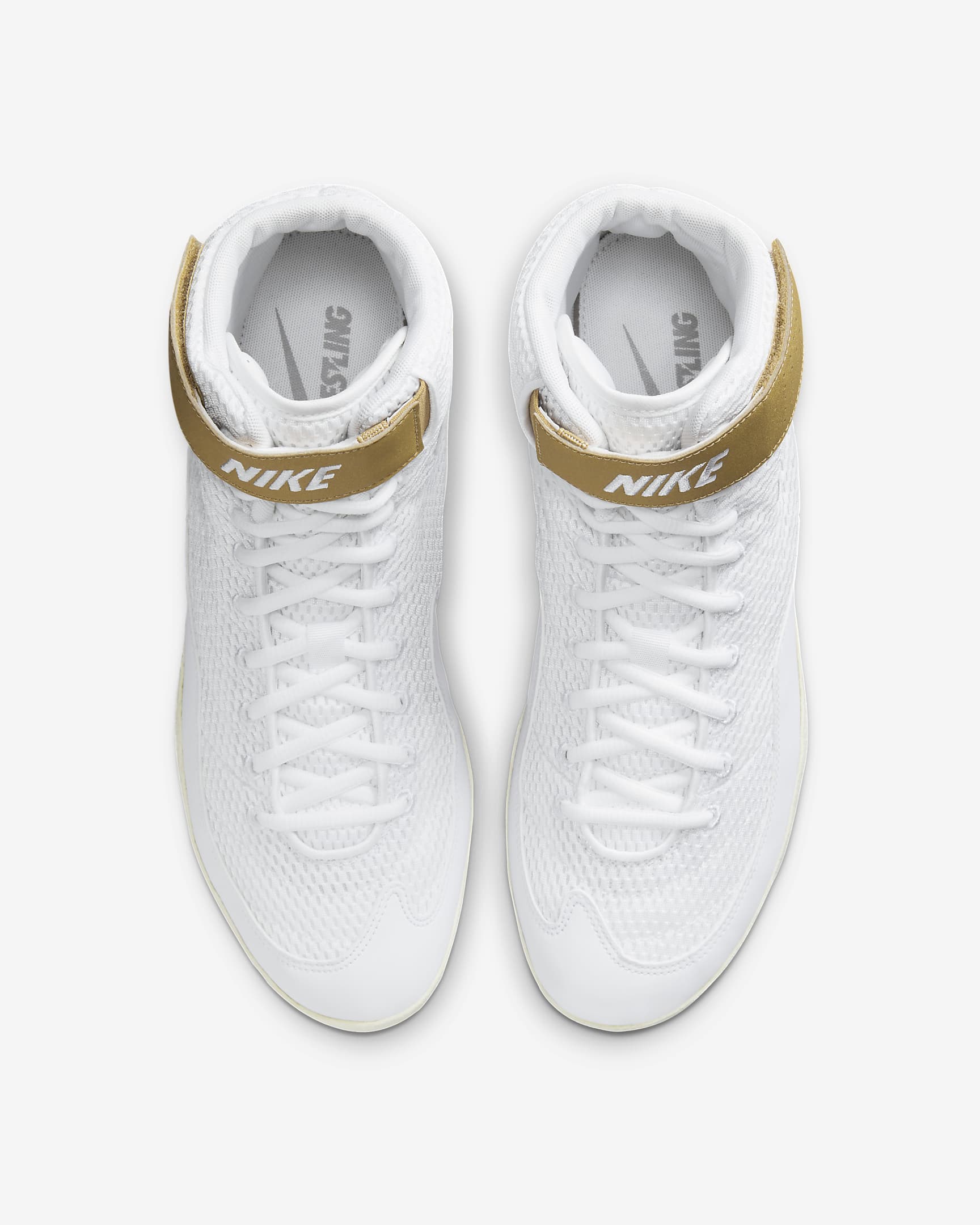 Борцовки Nike Inflict Wrestling Shoes White Metallic Gold оригинал