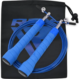 RDX C11 Anti slip Handle Skipping Rope Blue  photo