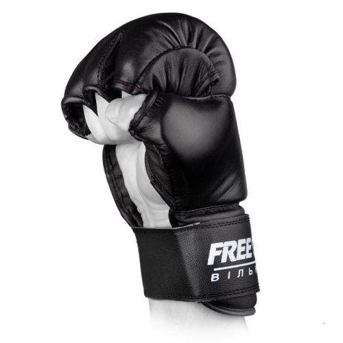 Детские перчатки для боев Free-Fight - Черные купить