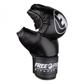 Детские перчатки для боев Free-Fight - Черные, Фото № 5