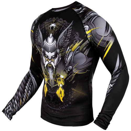 Рашгард Venum Viking 2.0 Rashguards Long Black Yellow ціна