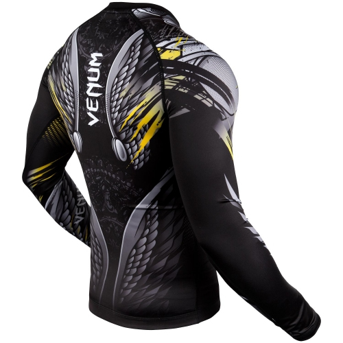 Рашгард Venum Viking 2.0 Rashguards Long Black Yellow фото