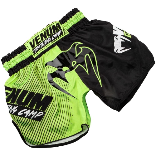 Шорти для тайського боксу Venum Training Camp 2.0 Muay Thai Shorts Black Neo Yellow ціна